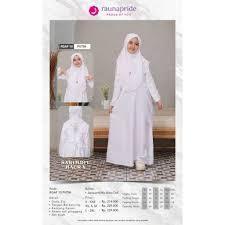 RAUNA GAMIS ANAK RGAF 10 WARNA PUTIH & RKAF 10 KOKO NAK WARNA PUTIH