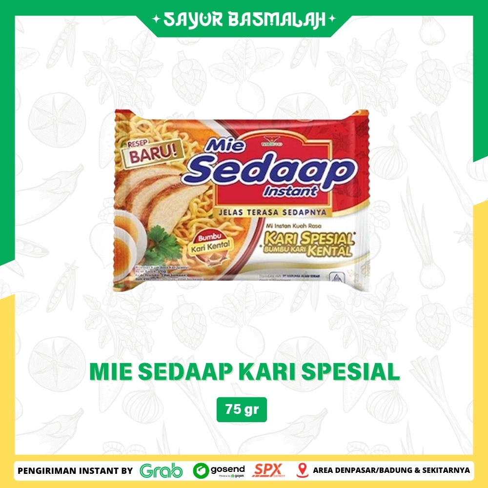 

Mie Sedaap Kari Spesial 75gr - Sayur Basmalah