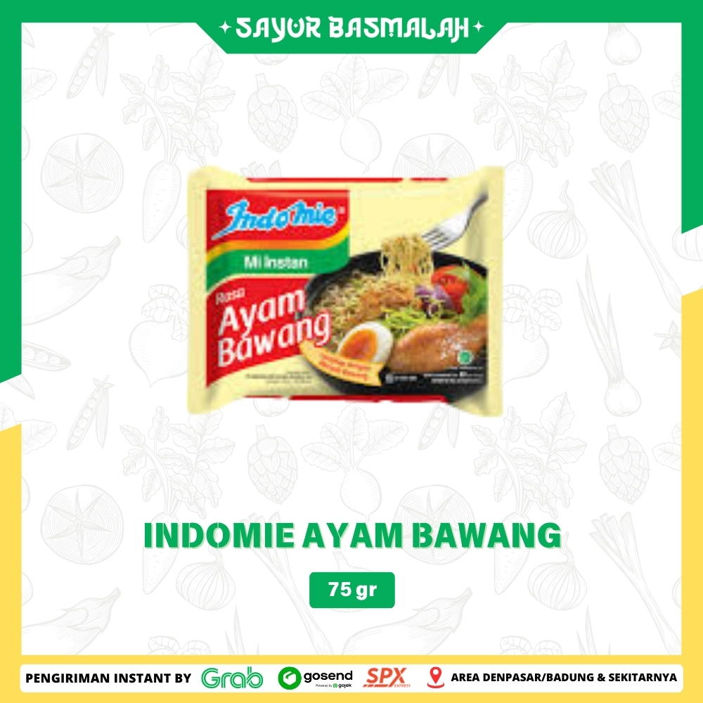 

Indomie Ayam Bawang 75gr - Sayur Basmalah