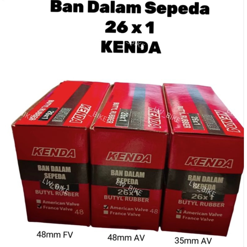 Ban Dalam Sepeda 26 x 1 Kenda