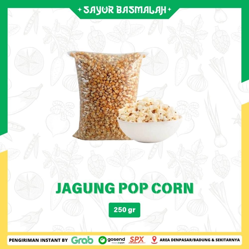 

Jagung Pop Corn 250gr - Sayur Basmalah