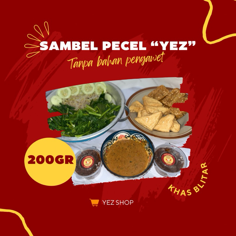 

[200gr] BUMBU KACANG SAMBEL PECEL BLITAR TANPA BAHAN PENGAWET