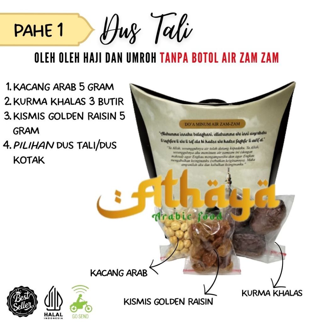 

Paket hemat dus tali tanpa air zam-zam