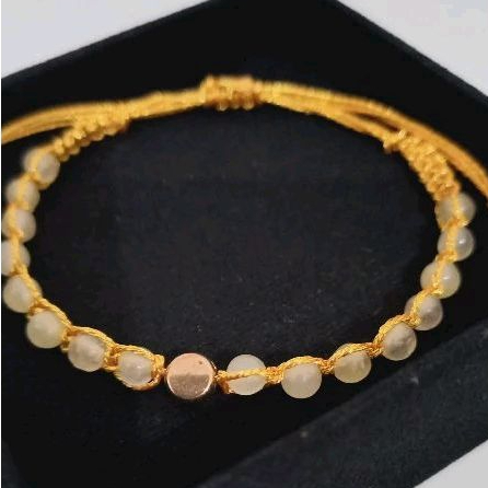 Gelang batu alam raflesia orange