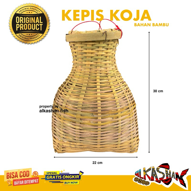 KEPIS BAMBU WADAH IKAN
