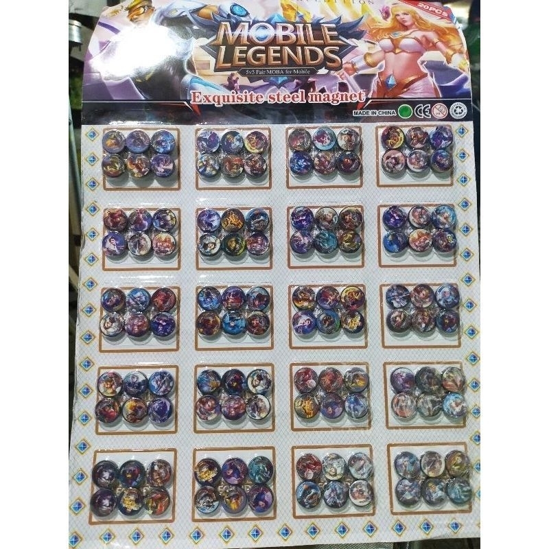 1 Lembar Magnet Coin magnet kancing