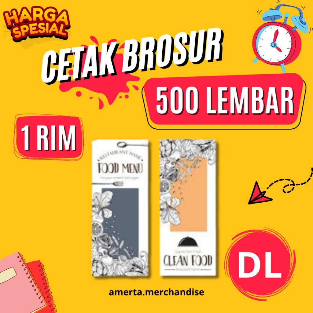 

(DL) Cetak Brosur/Pamflet/Flyer/Leaflet Murah Fullcolor 1 RIM