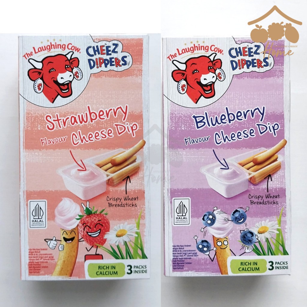 

The Laughing Cow Cheez Dippers 105gr Cheeze Dip cheese Snack Anak Keju Bel dipers 105 gr stick stik blueberry strawberry