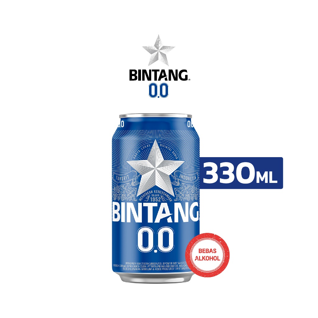 

Bintang Zero 0% Can 330ml Can 1 pcs