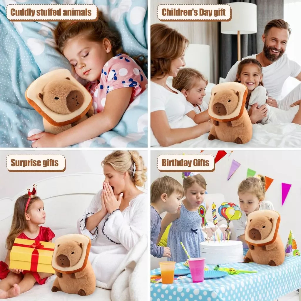 Boneka Capybara Berbulu / Boneka Capybara Bahan Plushie / Boneka Capybara / Dolls Capybara yang