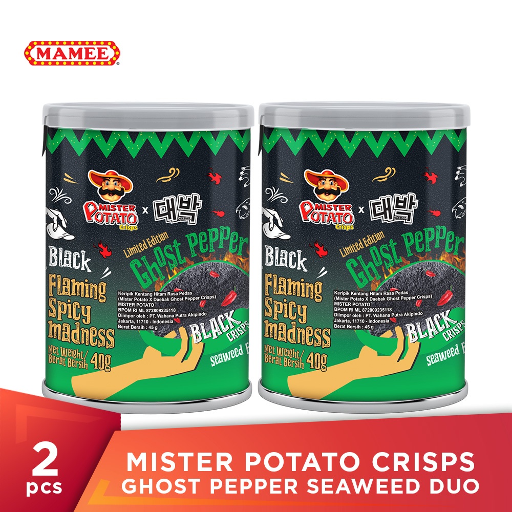 

Mister Potato Crisps Ghost Pepper Seaweed Duo