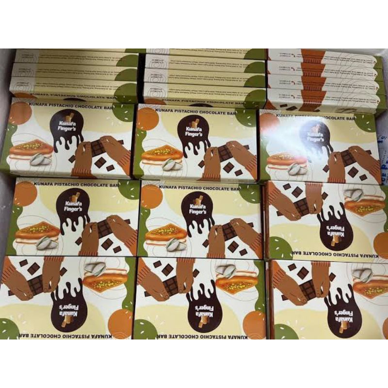 

Jastip Malaysia (READY 11 DES) Kunafa Fingers Chocolate Bar Pistachio
