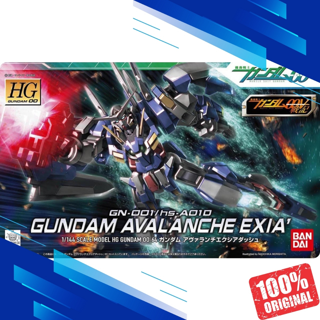 OO HG GN-001/hs-A010 Gundam Avalanche Exia Dash ORIGINAL BANDAI