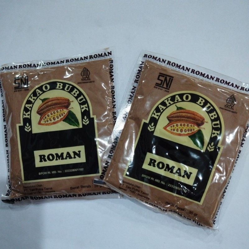 

COCOA POWDER/ COKLAT BUBUK ROMAN 35GR/ COKLAT BUBUK SACHET