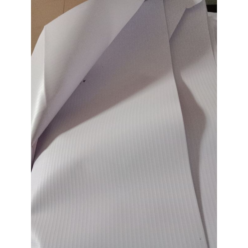 BAHAN SPANDUK FLEXI KOREA POLOS PUTIH UKURAN 11M KETEBALAN 380 GSM