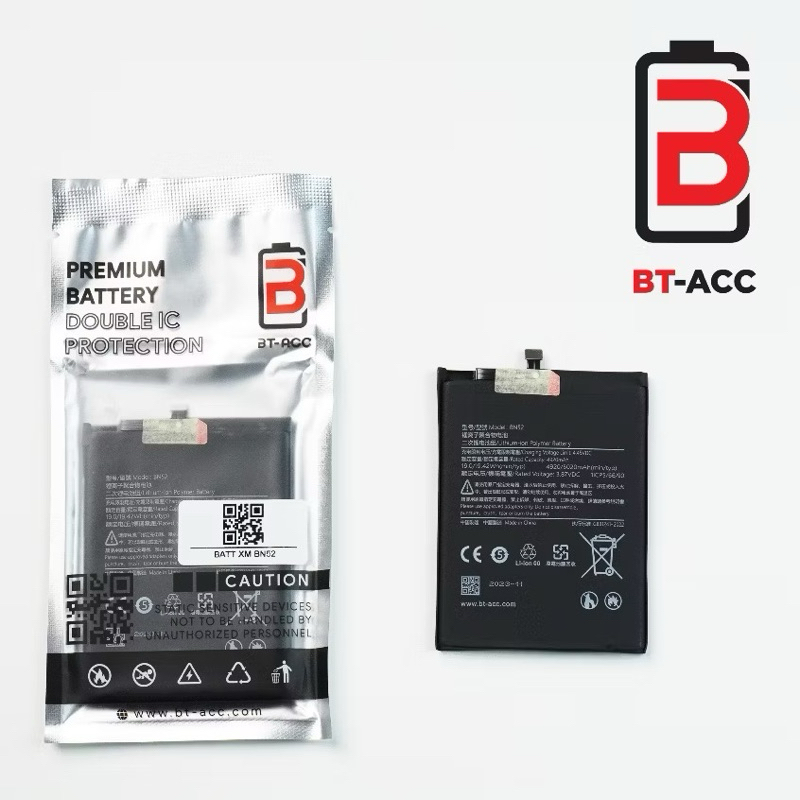 BATERAI XIAOMI BN52 XIAOMI NOTE 9 PRO Bt Acc Double Ic Protection| Battery Batu Batre Xiaomi Note 9 