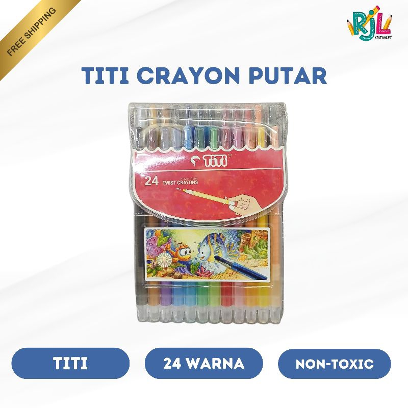 

Titi Crayon Putar | 24 Warna | Non Toxic