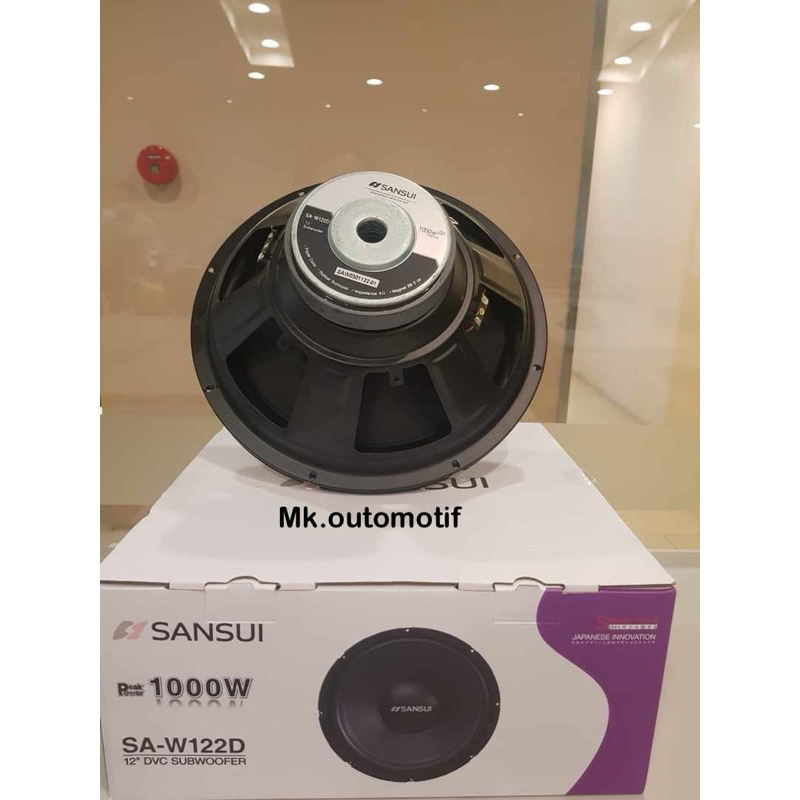 SUBWOOFER MOBIL SANSUI 12" SAW 122D