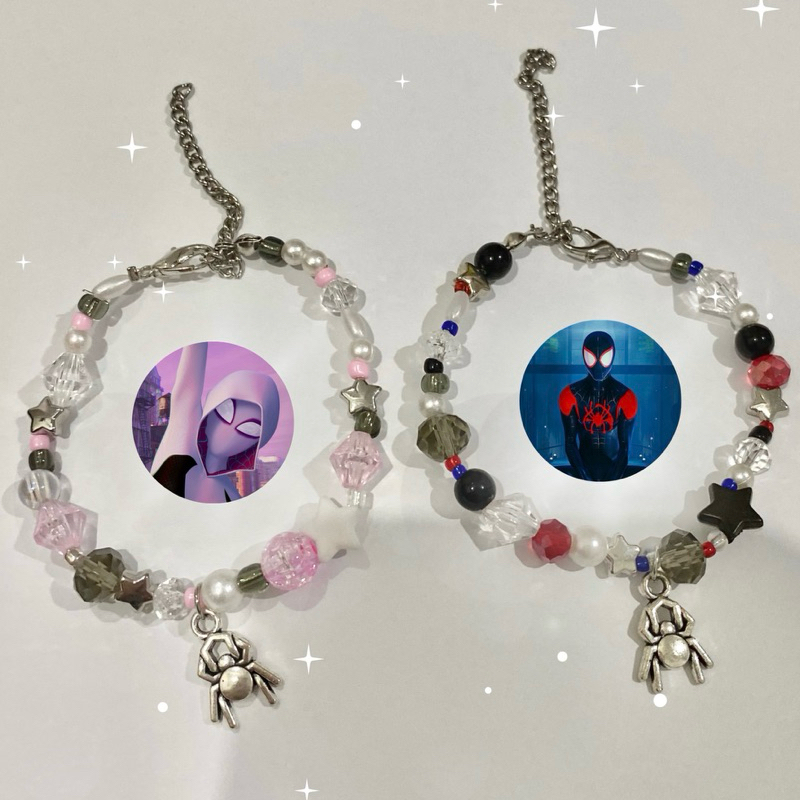 MILES AND GWEN SPIDERMAN COUPLE BRACELET BEADS | GELANG COUPLE MANIK