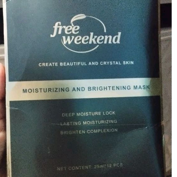 Masker Wajah Free weekend sheetmask 1dos 12pcs