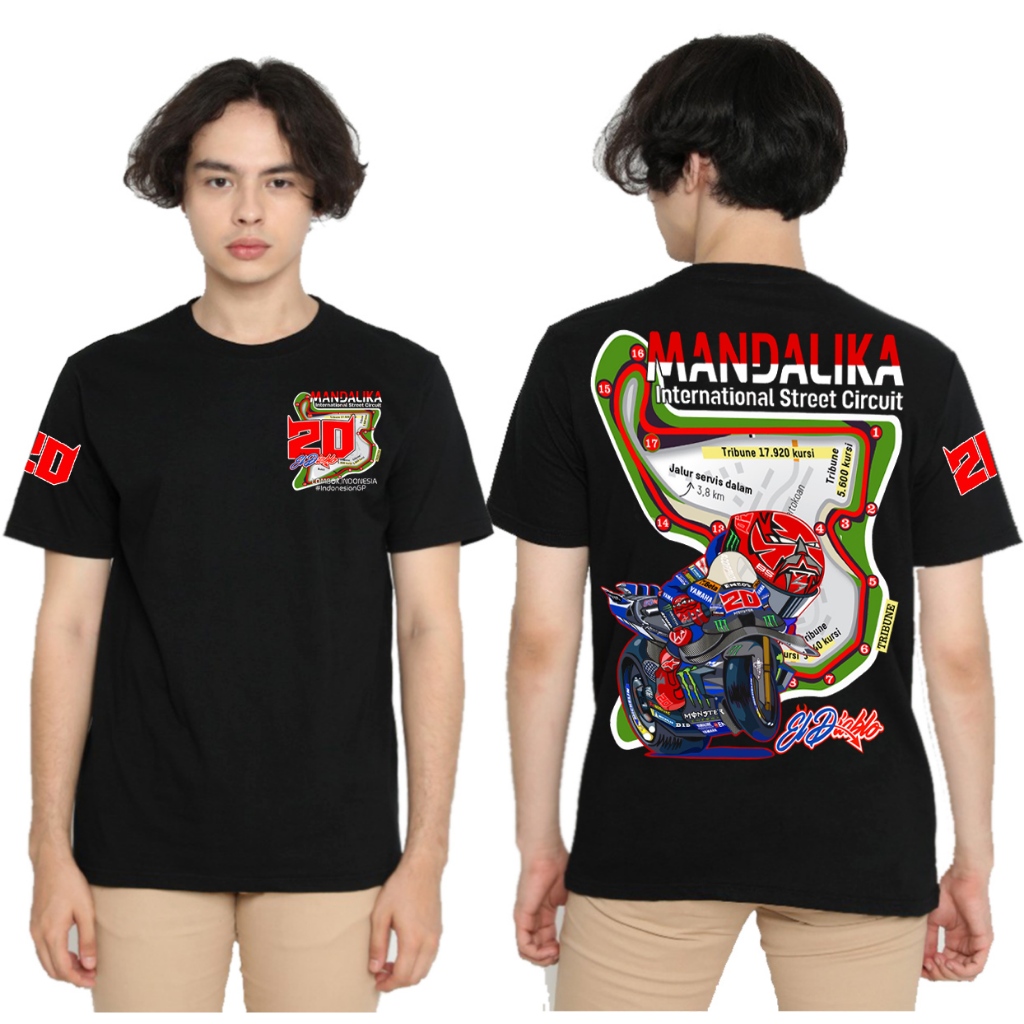 BAJU KAOS Fabio Quartararo / EL DIABLO UPDATE MANDALIKA/KAOS MOTOGP KAOS UNTUK PRIA/WANITA