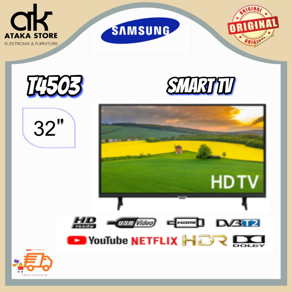 TV LED Samsung SMART TV 32 INCH 32T4503 LED Samsung 32 Inch Smart TV Samsung