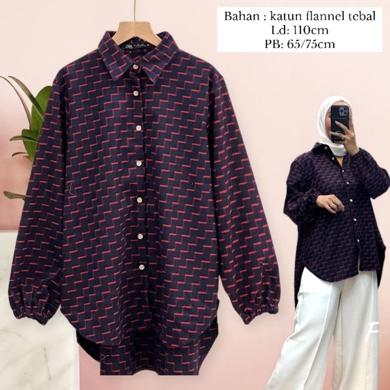 Atasan kemeja blouse import wanita baju fashion wnita