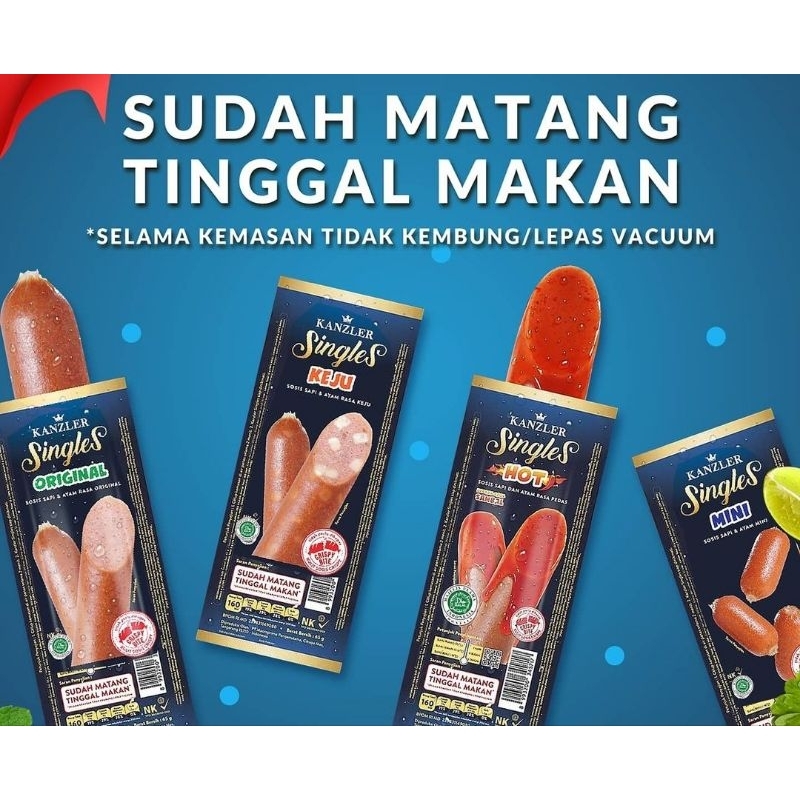 

sosis kanzler 65gr 1box isi 12pcs all varian