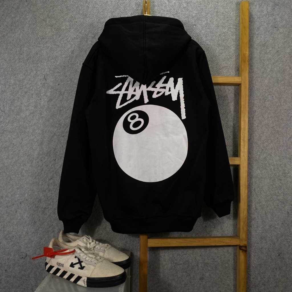Jaket Sweater Hoodie Stussy Original Premium 8 BALL Unisex