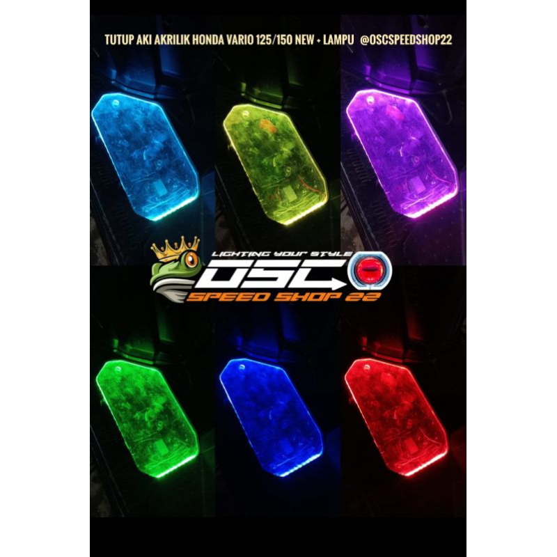 Tutup Aki Akrilik Honda Vario 125 Vario 150 LED New LED Old