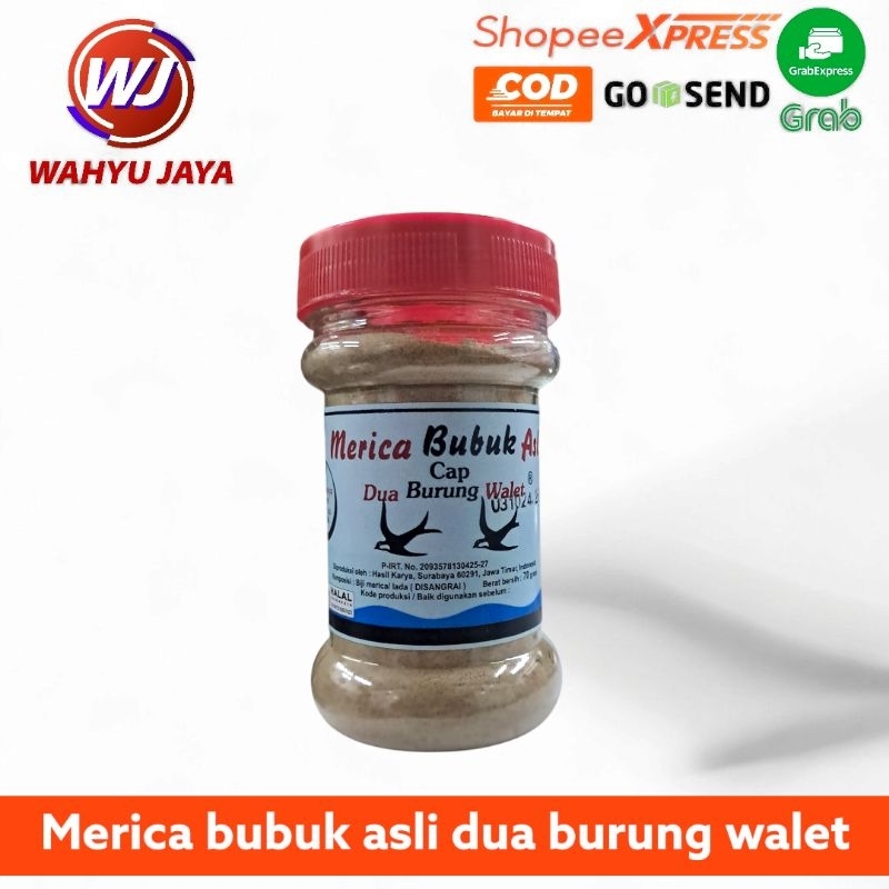 

merica bubuk asli cap dua walet 70gr