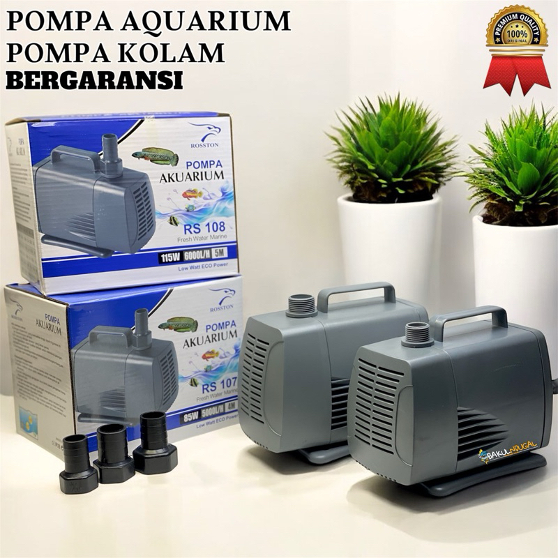 Mesin Pompa air kolam ikan koi 6000L 5500L low watt 1 2 3 4 meter Hiro Pro Aquaman Marvin submersibl
