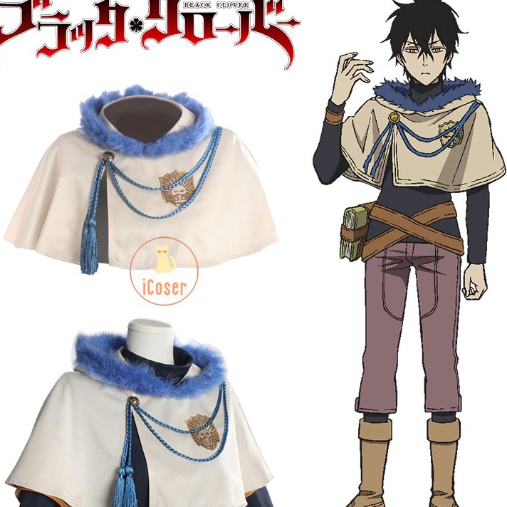 berkualitas Coat Jubah Cosplay Black Clover Golden Dawn Cape Yuno Grinberryall