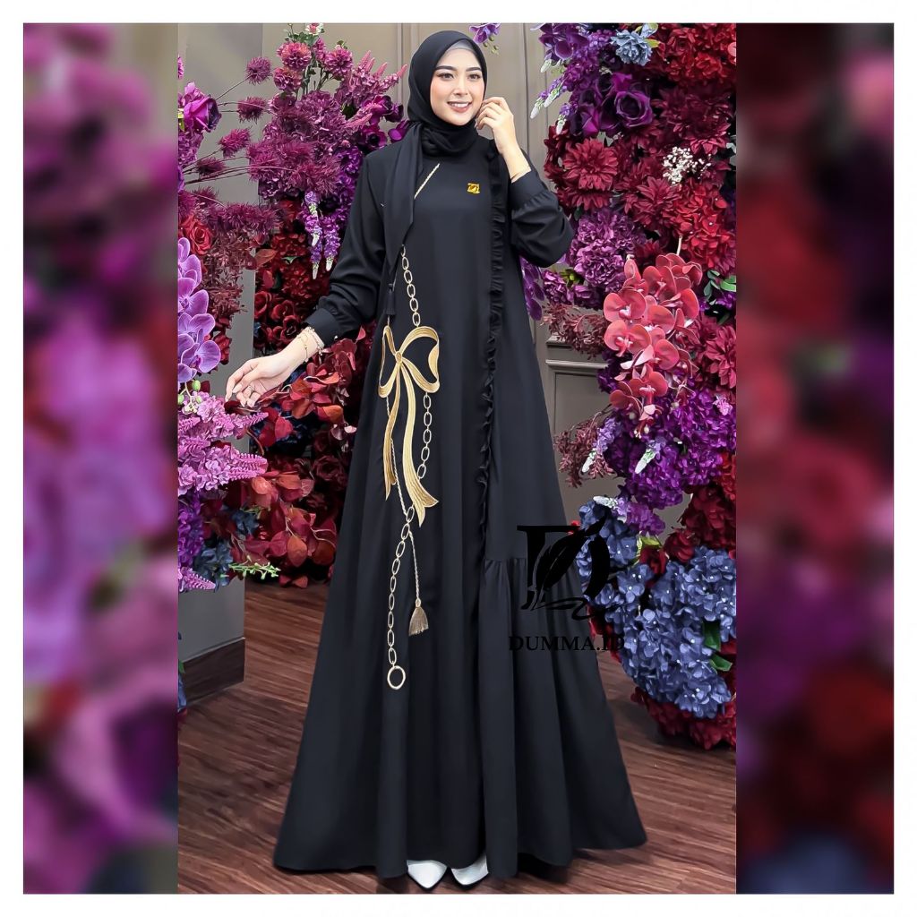 ( NEW ) GAMIS TERBARU KAYLA SET HIJAB DRESS WANITA MUSLIMAH PREMIUM 2025 BY DUMMA.ID