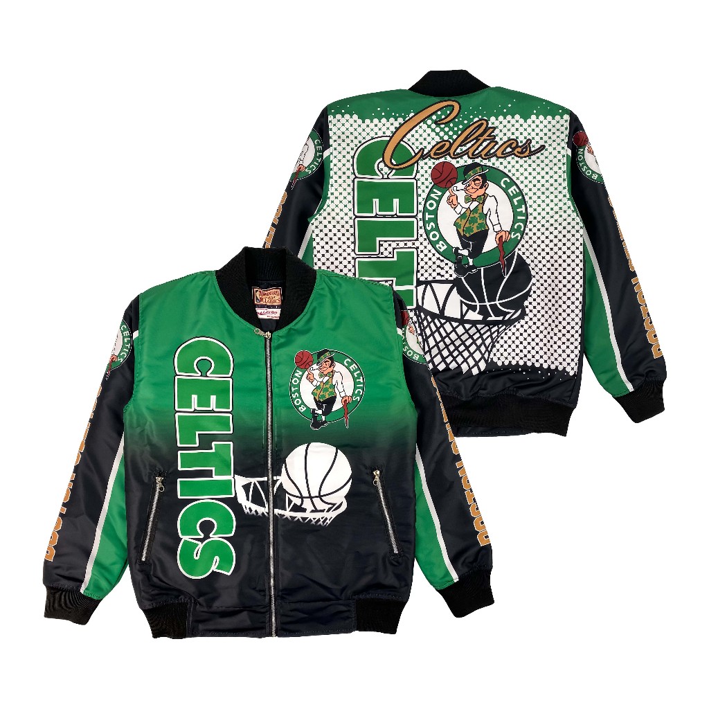 Jaket Varsity Printing Sublime Pria Wanita Boston Celtics  - Akar Official Shop