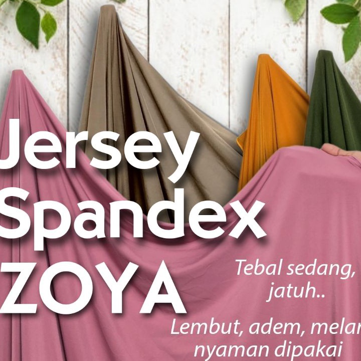 Kain Spandek Zoya Per Setengah Meter