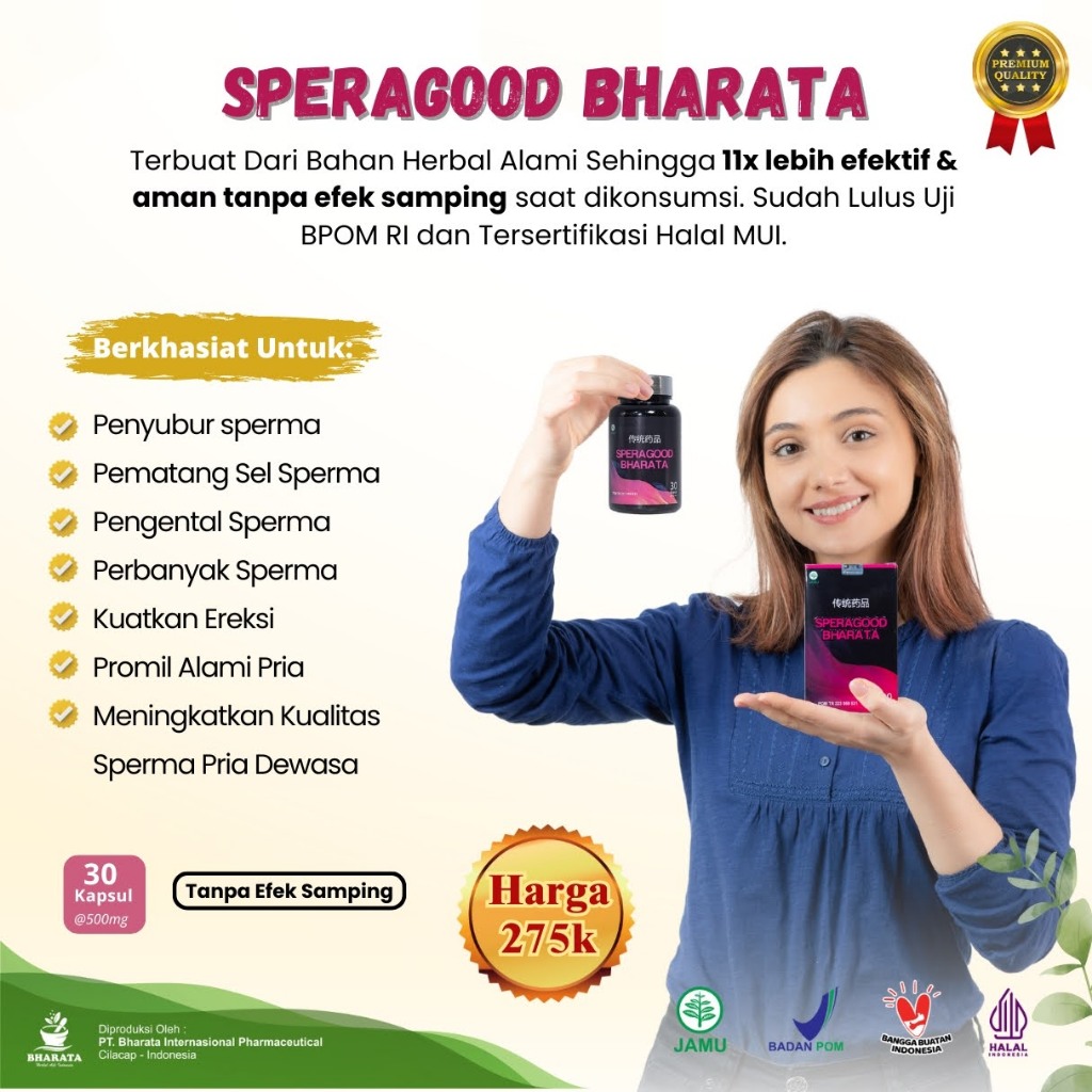 Speragood Bharata Obat Herbal Menyuburkan Sperma Pengental Sperma & Kuatkan Ereksi