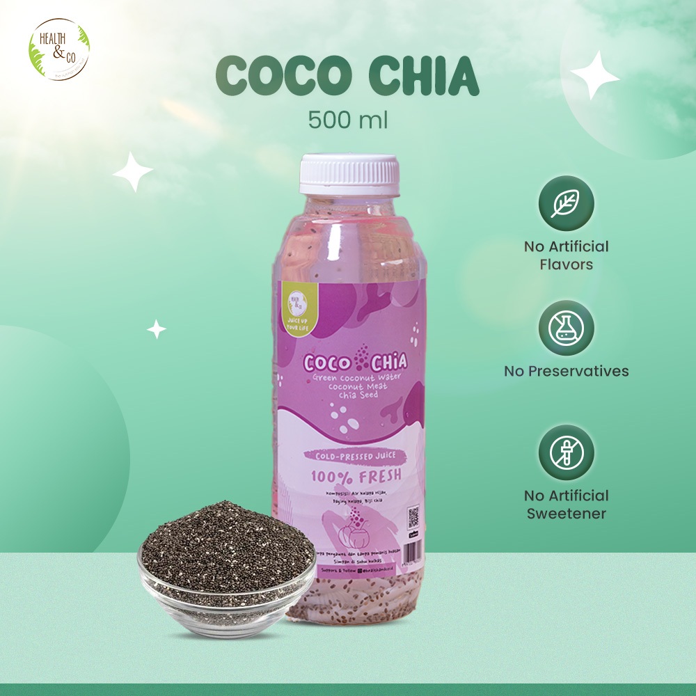 

Health & Co - Coco Chia Drink - Minuman Sehat Detox - 500ML