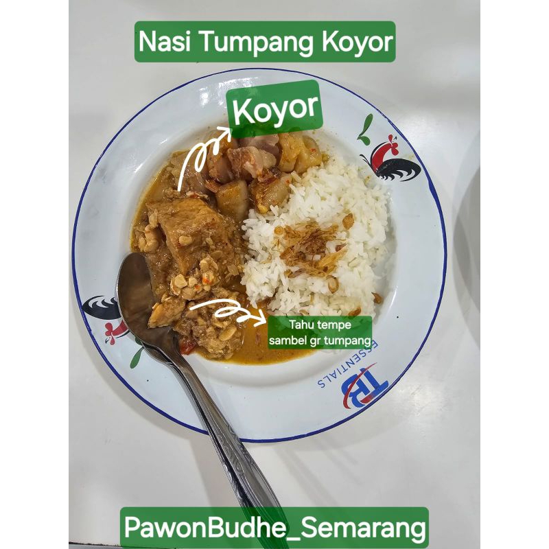 

nasi tumpang koyor istimewa