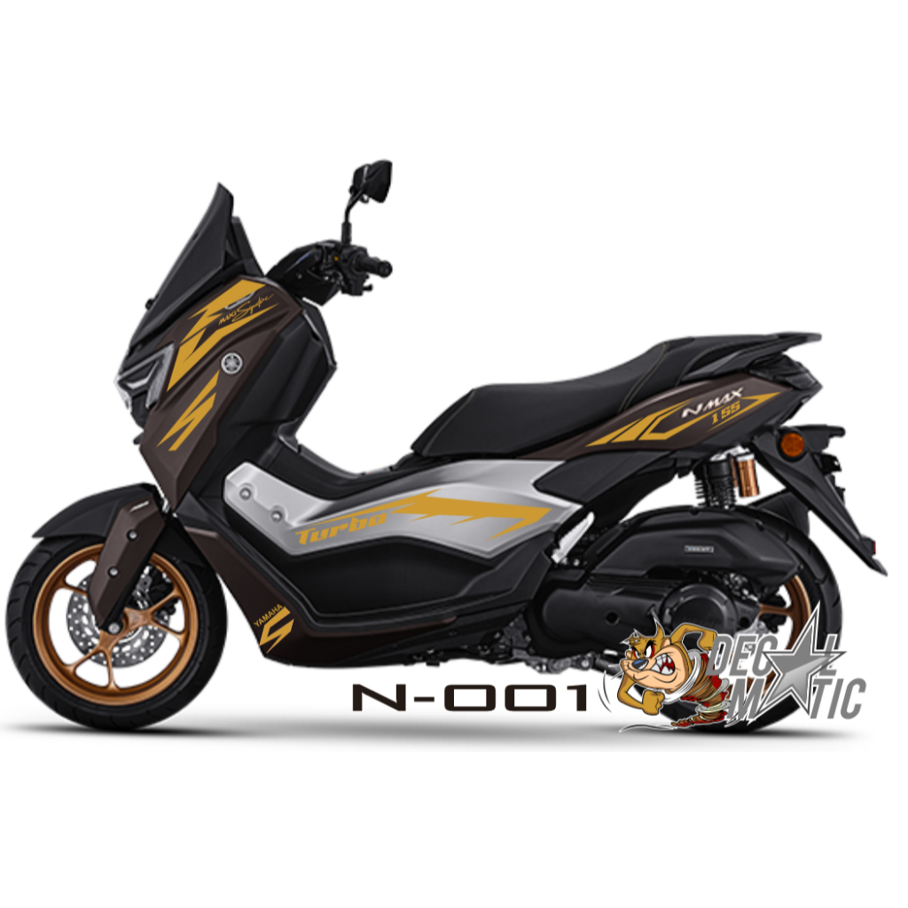 Striping Nmax Neo Turbo Cutting Stiker NMAX Turbo set Kanan Kiri  Bahan Oracal Original - N001