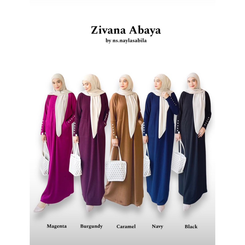 (SIAP KIRIM) ZIVANA ABAYA by NaylaSabila/NS || Original Nayla Sabila
