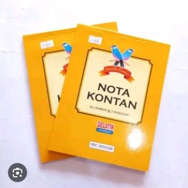 

Nota Gelatik 2ply besar