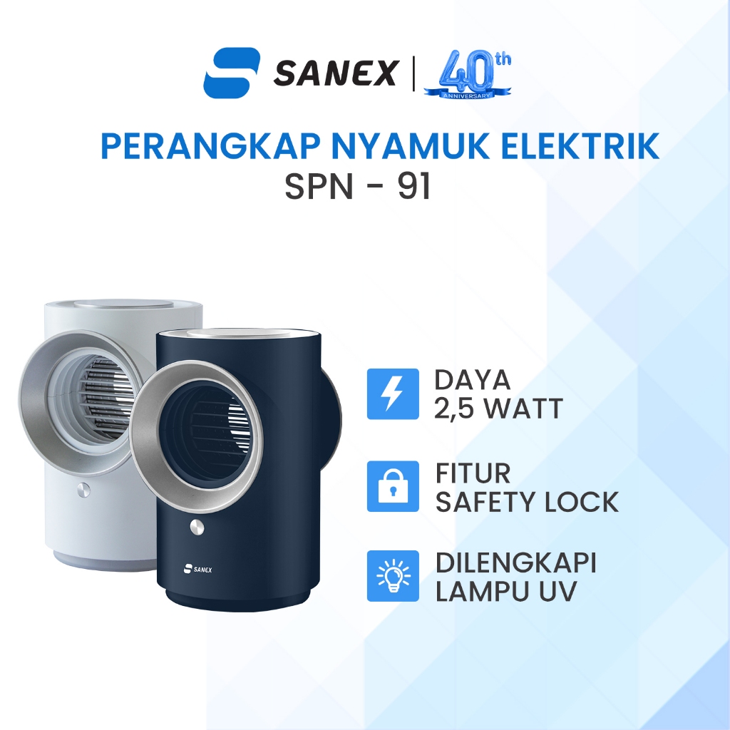 SANEX Perangkap Nyamuk Elektrik LED Ultraviolet SPN-91