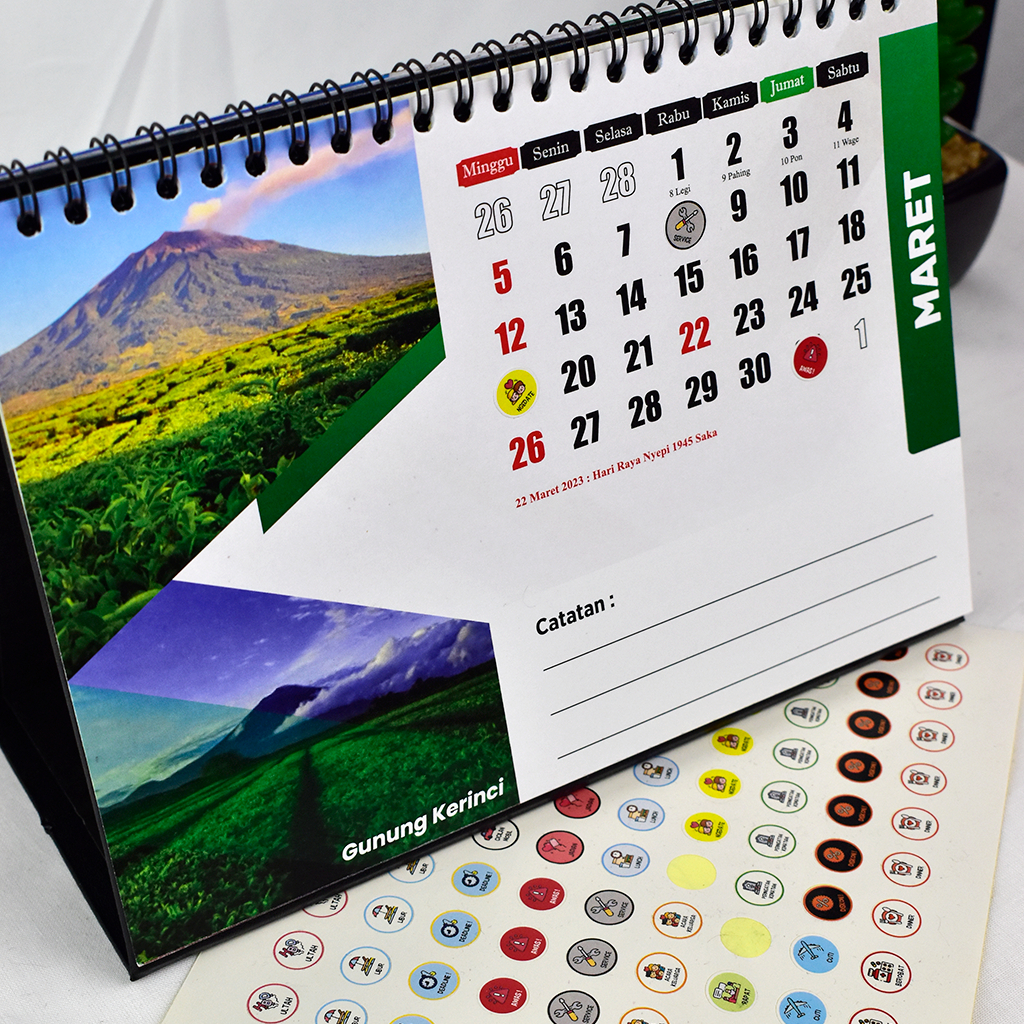 

KALENDER MEJA TATAKAN LINEN 2025 PACKING HARD BOX