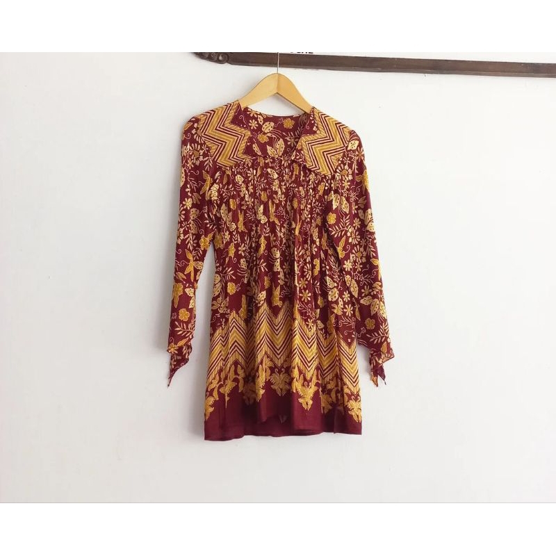 (Preloved) Blus Boho Batik Tulis
