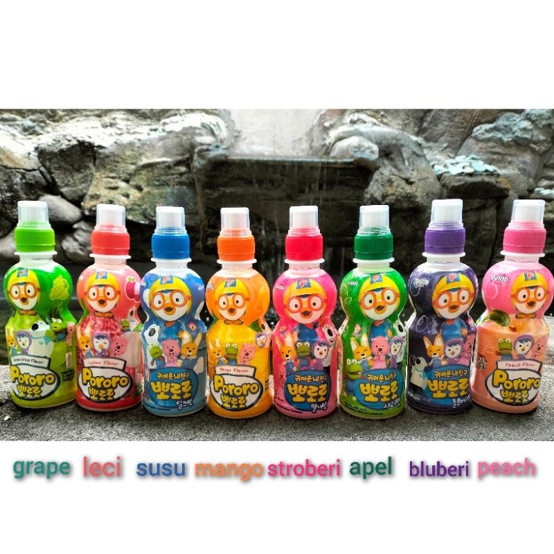 

Pororo drink minuman anak 235ml Halal. Rasa buah" an Ed 11.2025