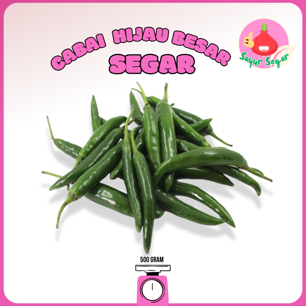

Sayur Segar - Cabai Hijau Besar Segar / Large Green Chili