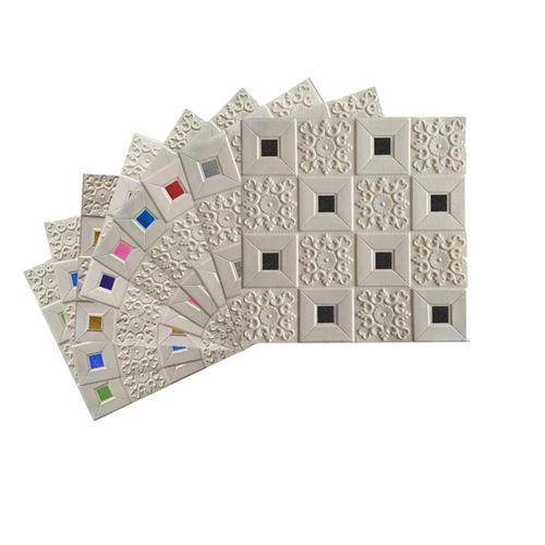 MYMY.SURABAYA Wallpaper 3D Foam Motif Batik Brickfoam 35 cm x 70 cm Wallstiker