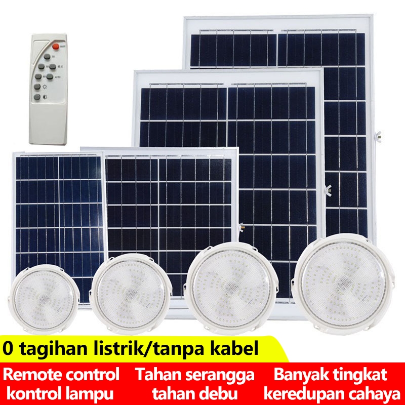 BUYITNOW【Beli 1 Gratis 1】ceiling lamp Indoor lampu tenaga surya solar plafon rumah lampu tenaga sury