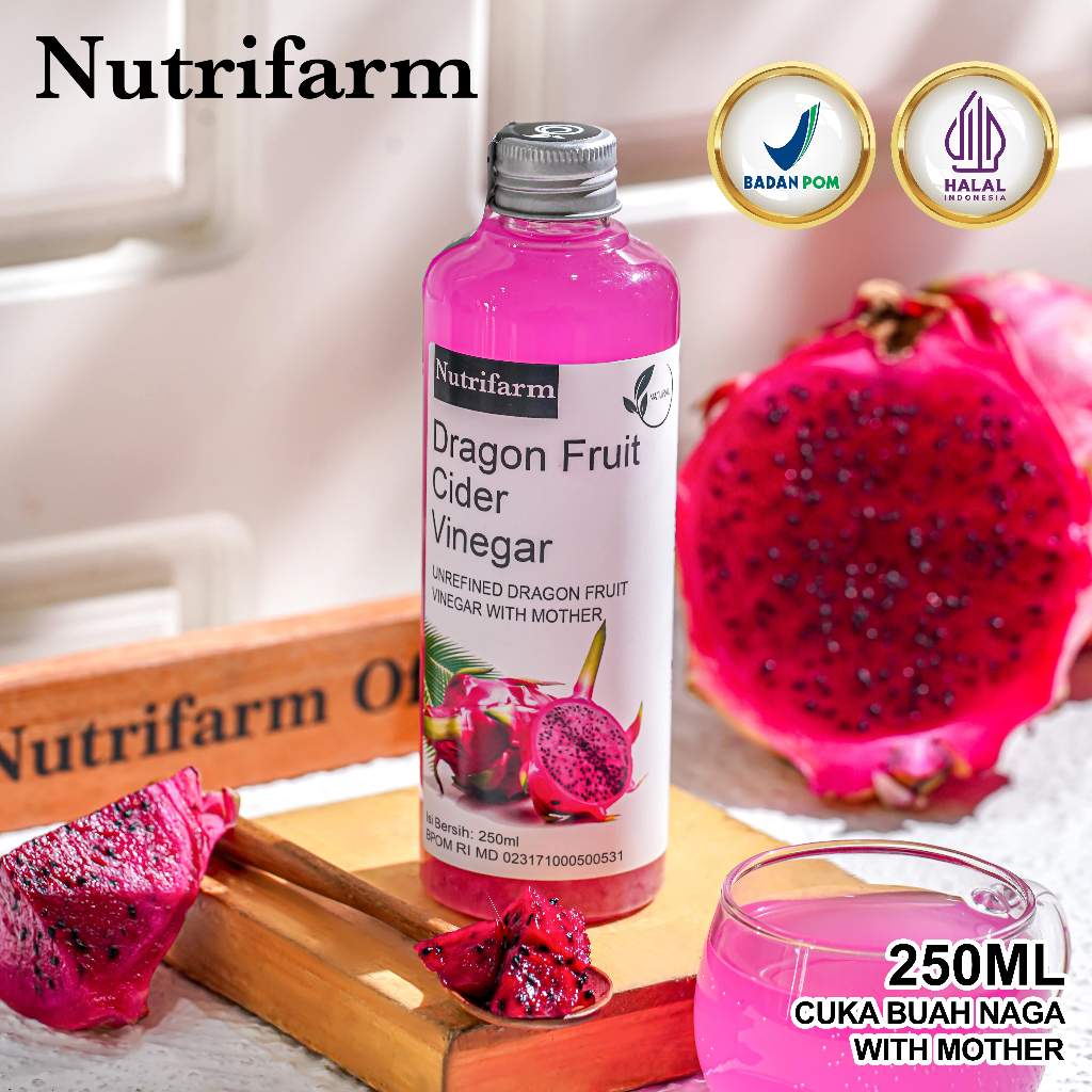 

Cuka Buah Naga 250 ml / Dragon Fruit Vinegar With Mother
